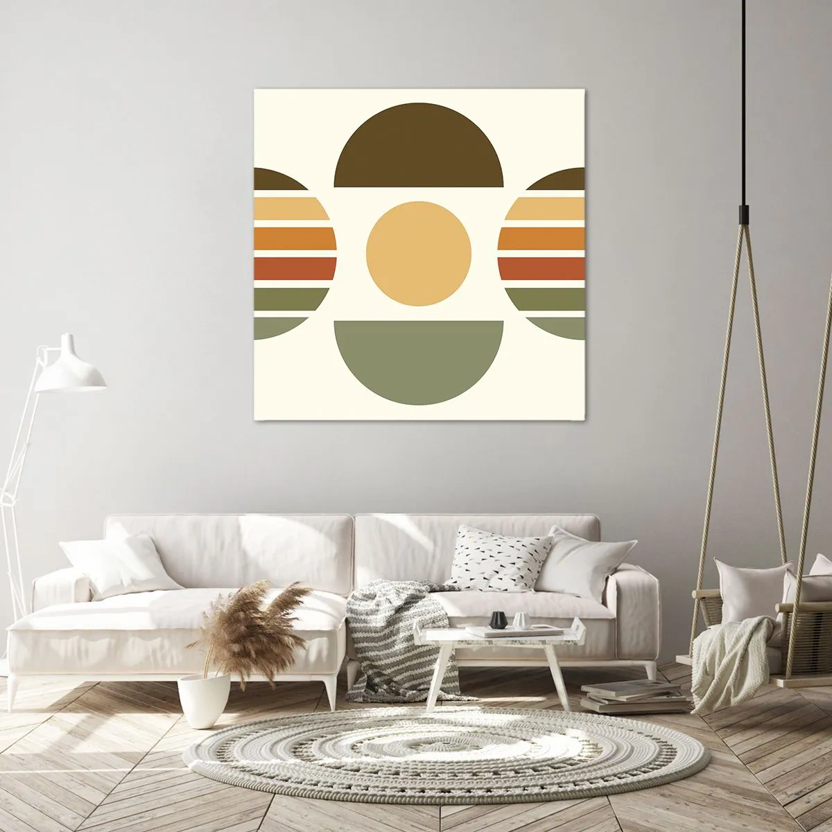 Impression sur toile - Image sur toile - Dans les coulaurs de la terre - 70x70 cm