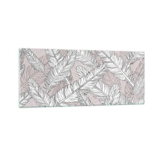 Impression sur verre - Image sur verre - Un tourbillon de plumes - 100x40 cm