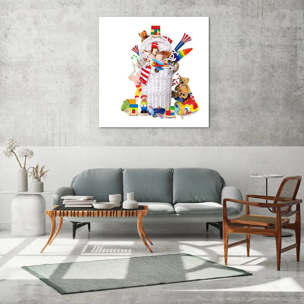 Impression sur verre - Image sur verre - Trésors des tout-petits - 30x30 cm