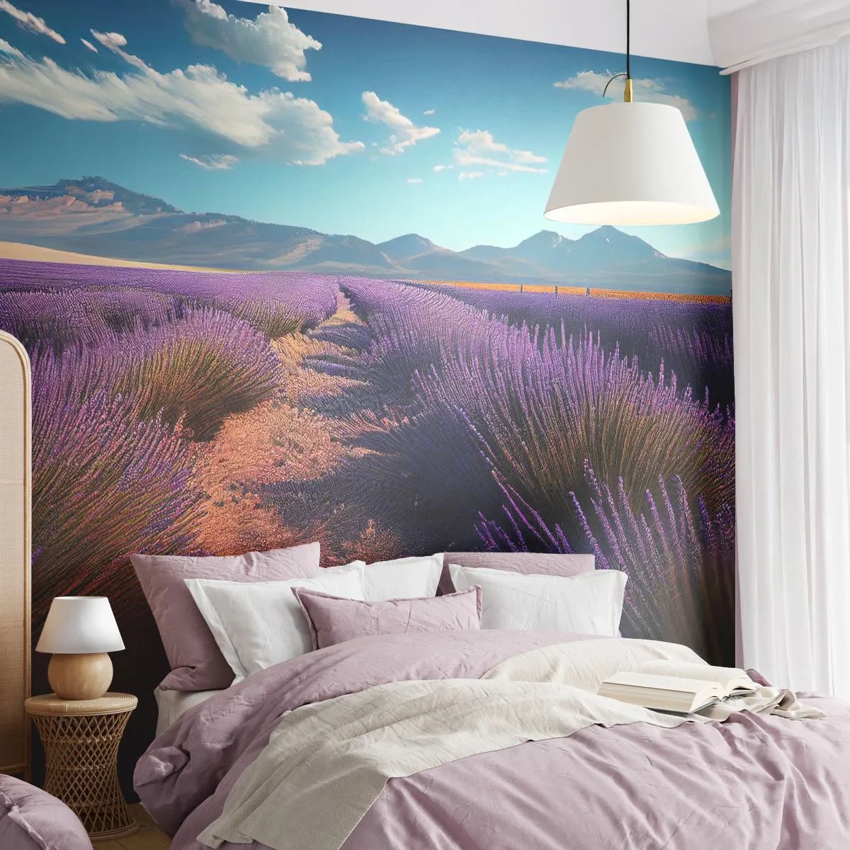 Papier Peint Photo Standard Eco - Champs parfumés - Lavande, Horizon, Paysage - 150x105 cm