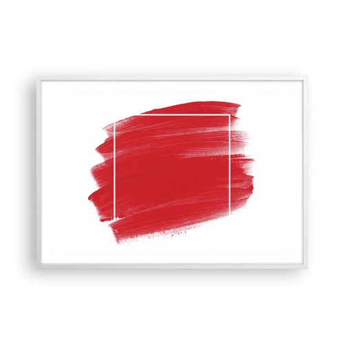 Affiche dans un cadre blanc - Poster - En dehors du cadre - 100x70 cm