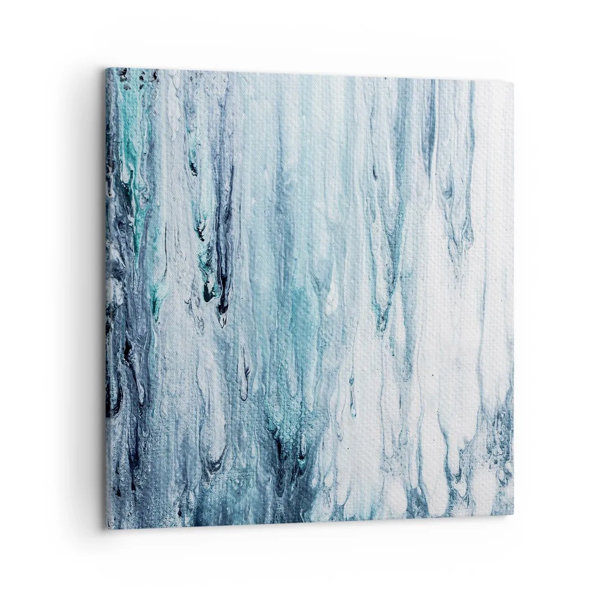 Impression sur toile - Image sur toile - Une glace bleue - 50x50 cm