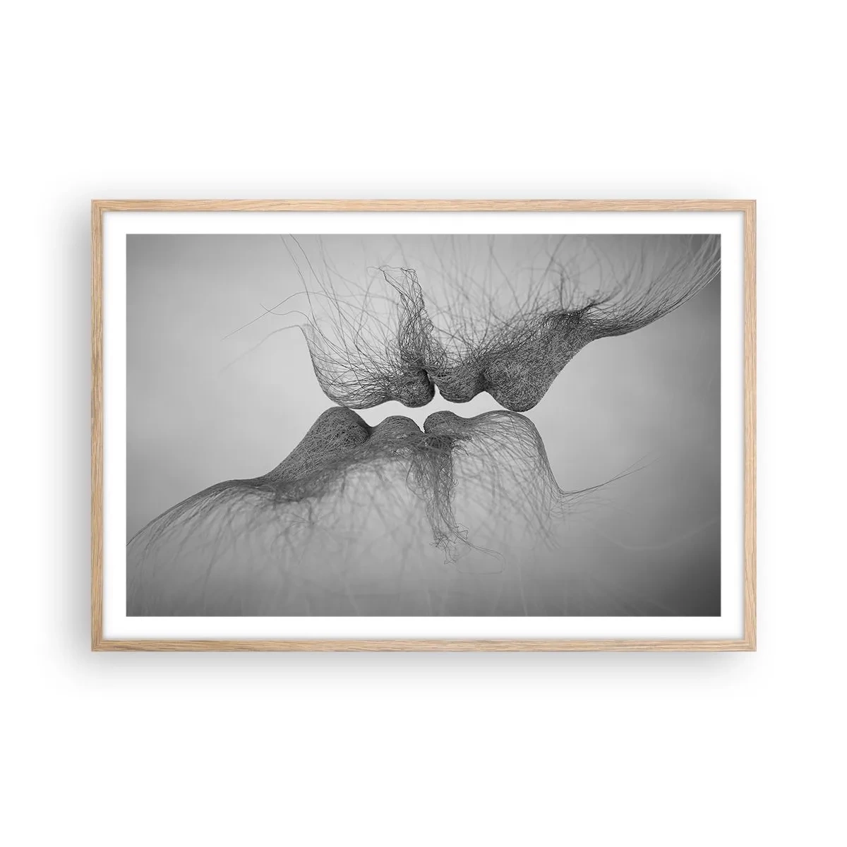 Affiche dans un chêne clair - Poster - La bise du vent - 91x61 cm