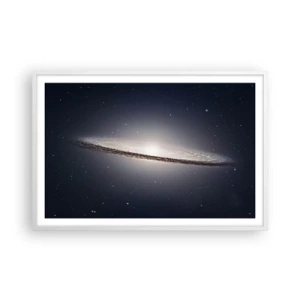 Affiche dans un cadre blanc - Poster - Il y a bien longtemps, dans une galaxie très lointaine… - 91x61 cm