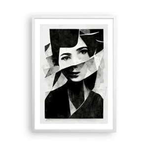 Affiche dans un cadre blanc - Poster - Vraiment ce que tu es… - 50x70 cm