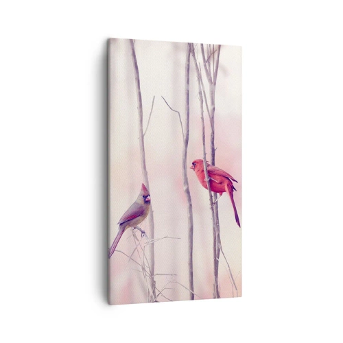 Impression sur toile - Image sur toile - Conte de la forêt rose - 45x80 cm