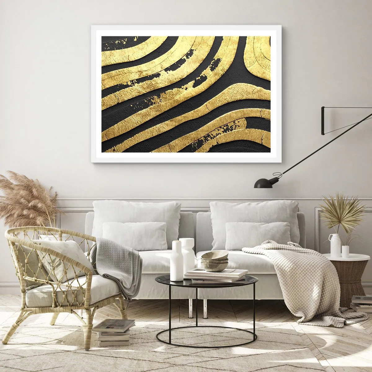 Affiche dans un cadre blanc - Poster - Tout coule - 40x30 cm