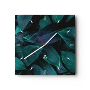 Horloge murale - Pendule murale - le vert lui-même - 40x40 cm