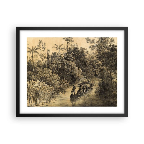 Affiche dans un cadre noir - Poster - Expédition à la source - 50x40 cm