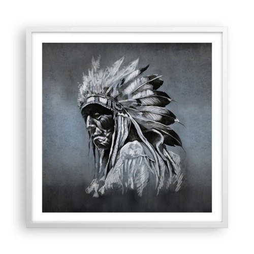 Affiche dans un cadre blanc - Poster - Retour aux sources - 60x60 cm