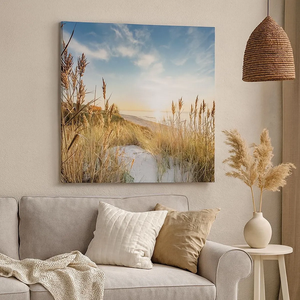 Impression sur toile - Image sur toile - Plage du nord - 30x30 cm