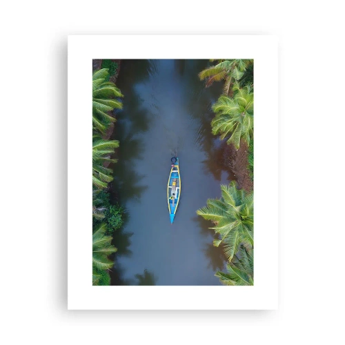 Affiche - Poster - Sur un sentier tropical - 30x40 cm