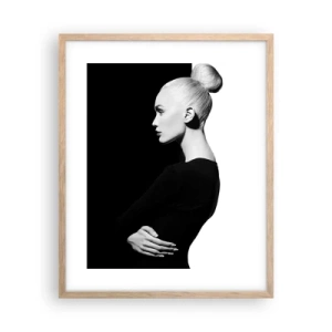Affiche dans un chêne clair - Poster - Tout simplement une femme - 40x50 cm