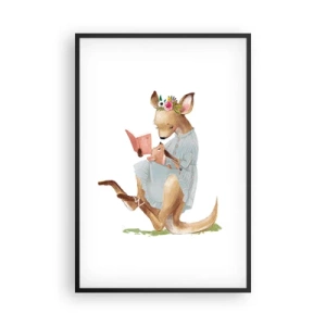 Affiche dans un cadre noir - Poster - Lis-moi maman - 61x91 cm