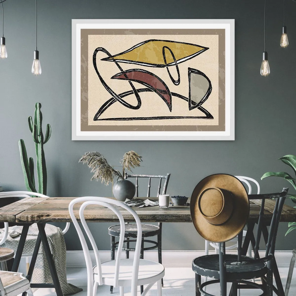 Affiche dans un cadre blanc - Poster - Verticales et horizontales - 100x70 cm