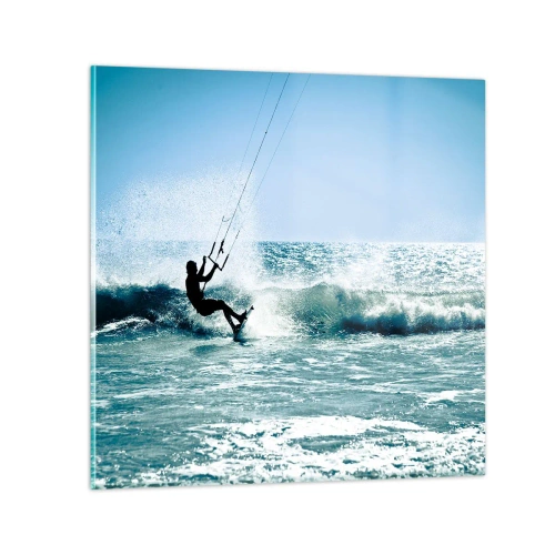 Impression sur verre - Image sur verre - On se laisse emporter - 30x30 cm