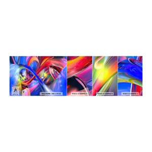 Échantillon De Papier Peint Standard Eco - La danse des nuances - Abstraction, 3D, Graphique - 100x30 cm