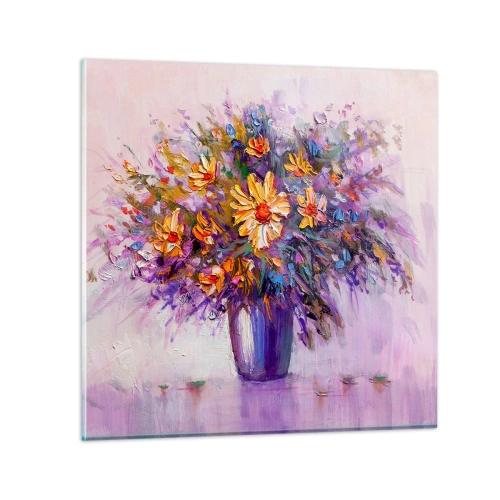 Impression sur verre - Image sur verre - Ça sent bon, ça a l'air doux - 50x50 cm