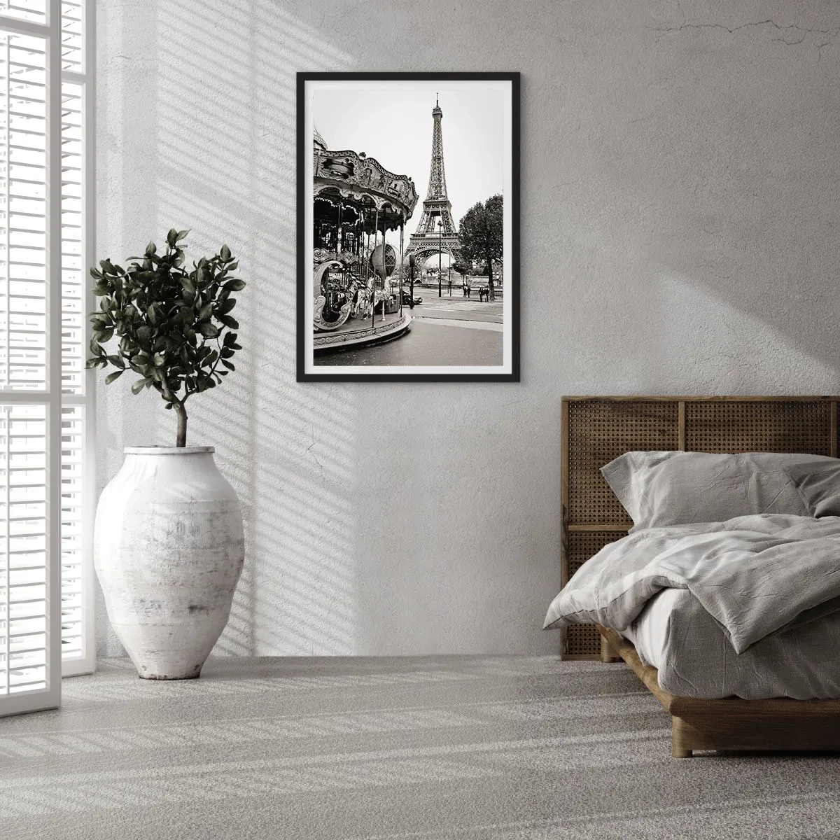 Affiche dans un cadre noir - Poster - Aussi amusant, ce n'est qu'à Paris - 30x40 cm