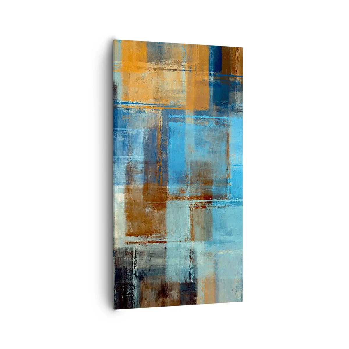 Impression sur toile - Image sur toile - A travers le voile bleu - 65x120 cm