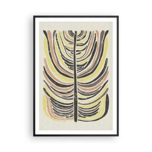 Affiche dans un cadre noir - Poster - Abstraction pleine de vie - 70x100 cm