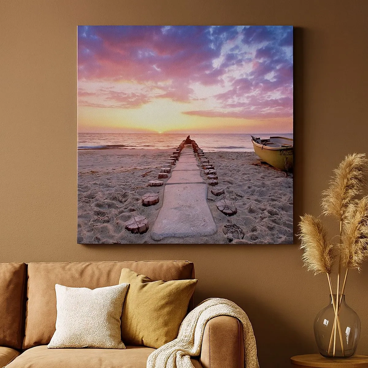 Impression sur toile - Image sur toile - Moment d'expérience profonde - 30x30 cm