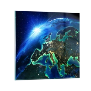 Impression sur verre - Image sur verre - Europe pétillante - 40x40 cm