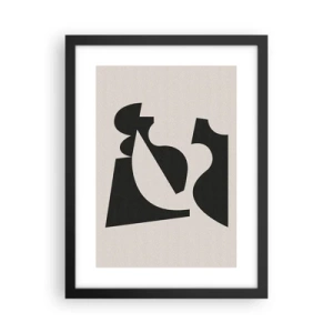 Affiche dans un cadre noir - Poster - À monter soi-même - 30x40 cm