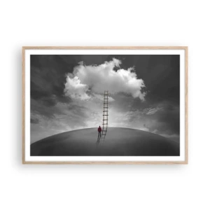 Affiche dans un chêne clair - Poster - Tout est possible - 100x70 cm