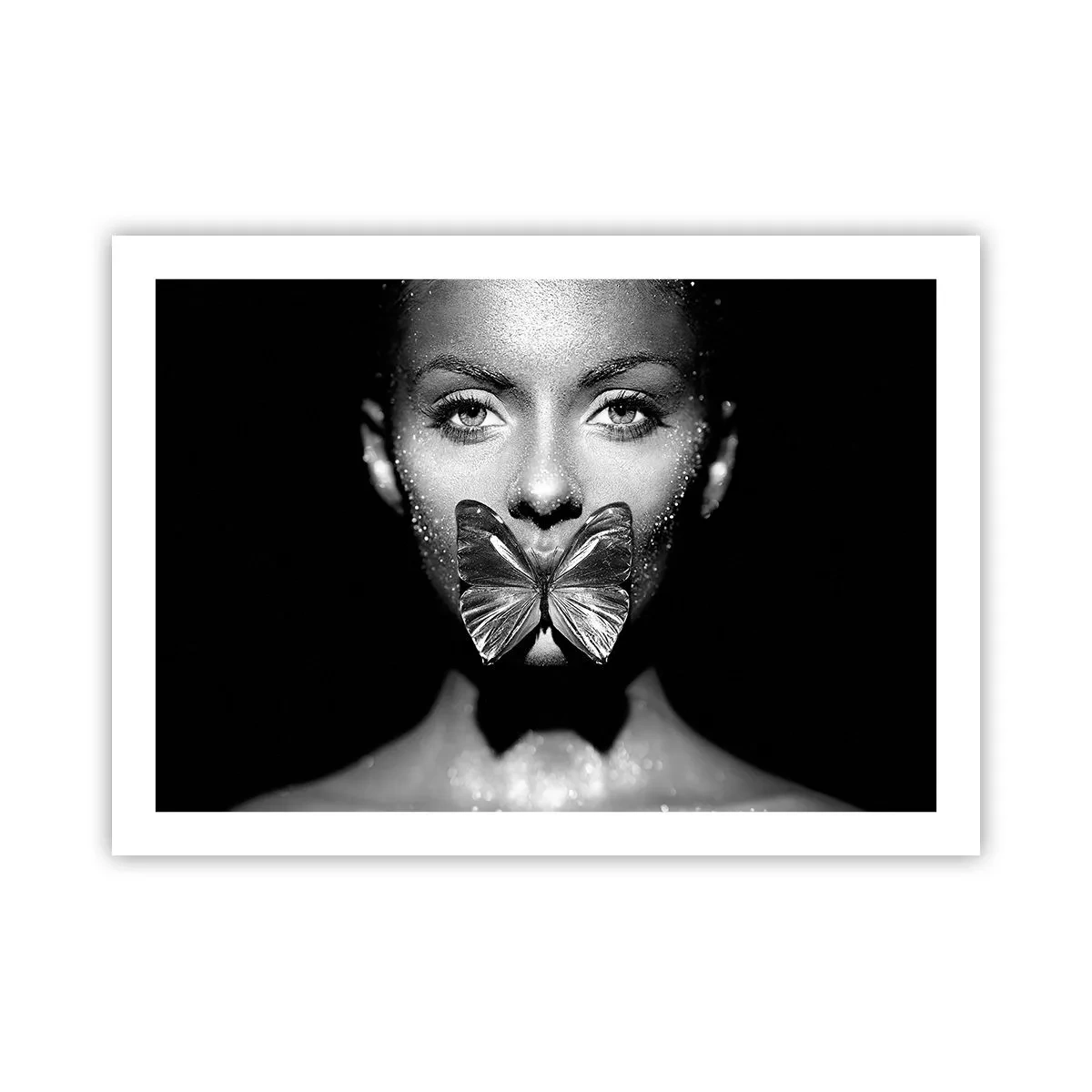 Affiche - Poster - Baiser papillon - 70x50 cm