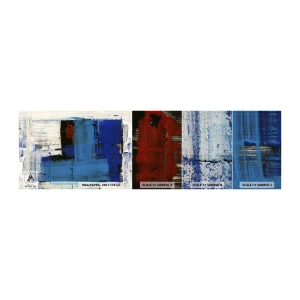 Échantillon de Papier Peint Autocollant Deluxe Sticker - Secret de bleu - Abstraction, Morceau, La modernité - 100x30 cm