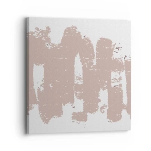 Impression sur toile - Image sur toile - Abstraction en rose tendre - 30x30 cm