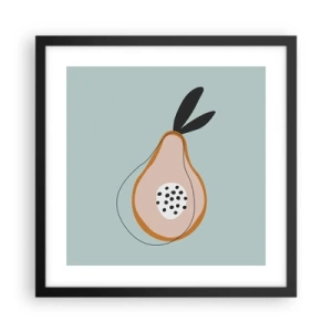 Affiche dans un cadre noir - Poster - Pénétrer la nature des choses - 40x40 cm