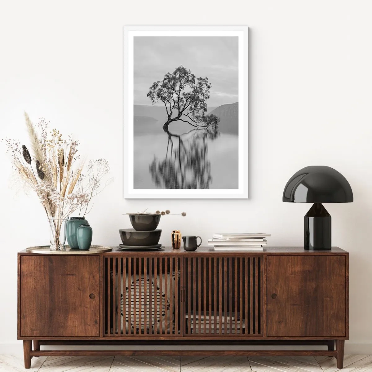 Affiche dans un cadre blanc - Poster - Un tel pays existe - 40x50 cm