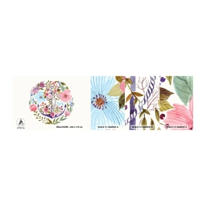 Échantillon De Papier Peint Standard Eco - Le beau rêve du marin - Ancre, Bohème, Bord de mer - 100x30 cm