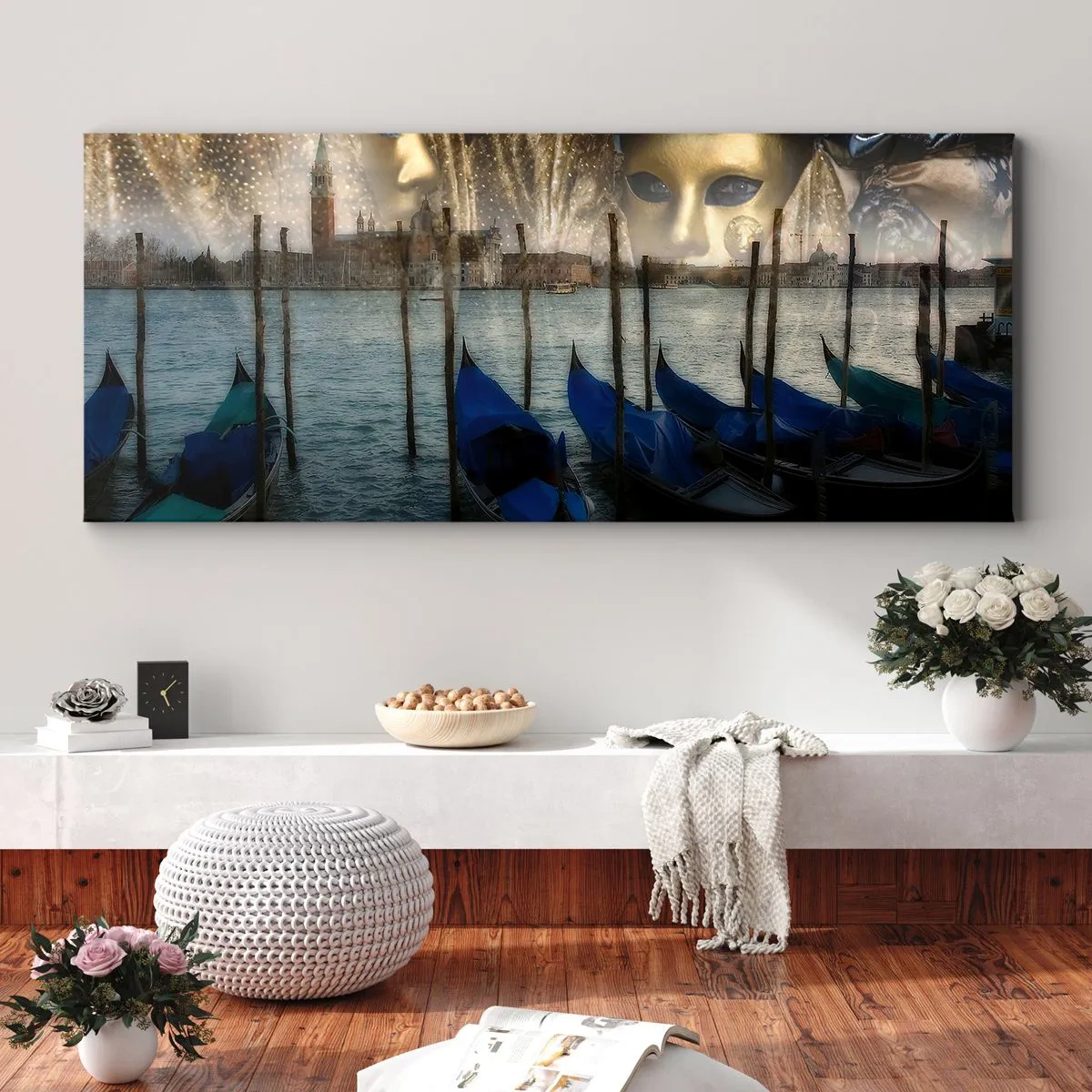 Impression sur toile - Image sur toile - Il est temps de commencer le carnaval - 100x40 cm