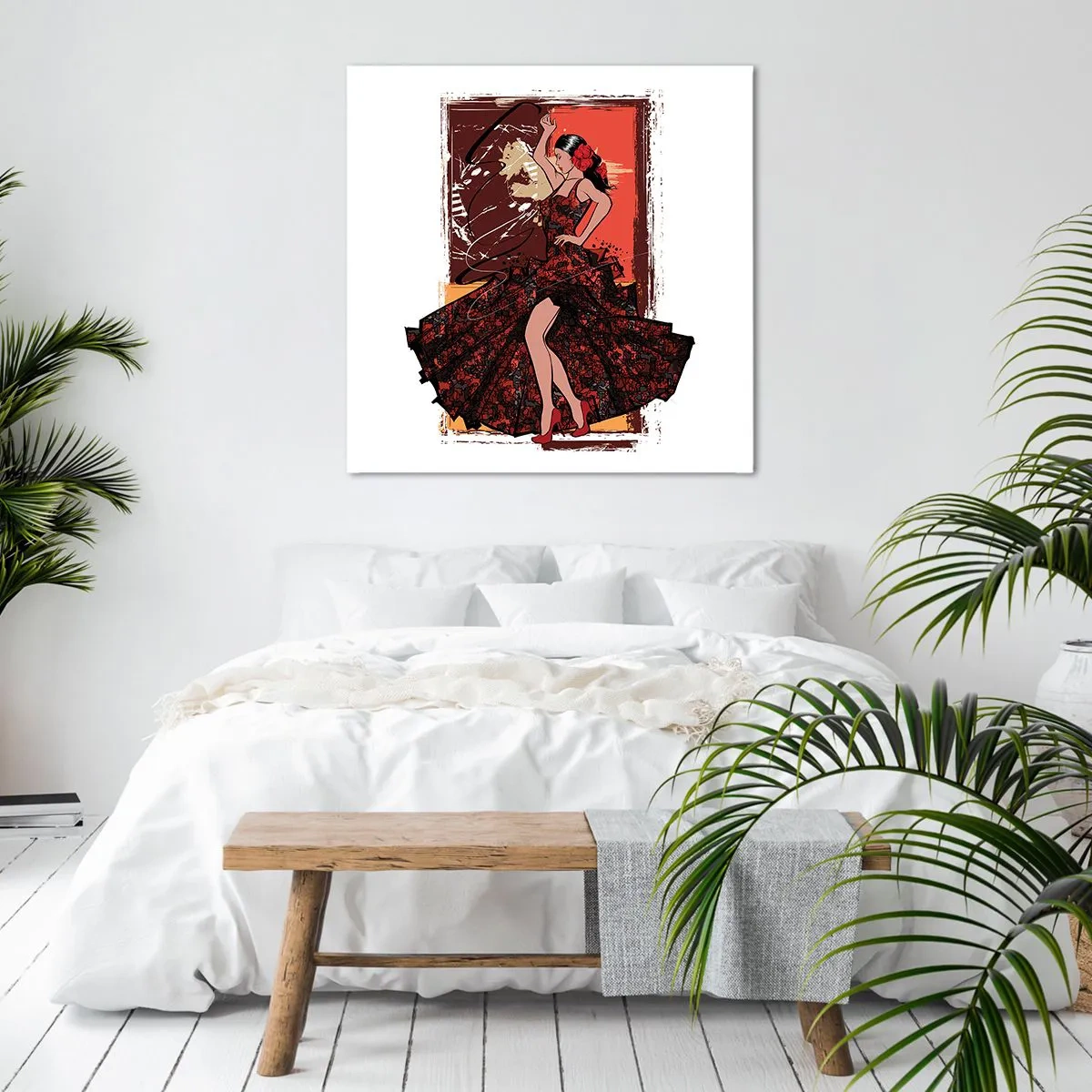 Impression sur toile - Image sur toile - Au rythme du cœur - 40x40 cm