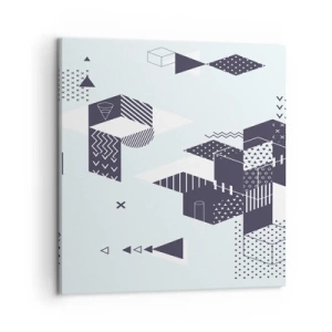 Impression sur toile - Image sur toile - Dans l'âme d'un mathématicien - 50x50 cm