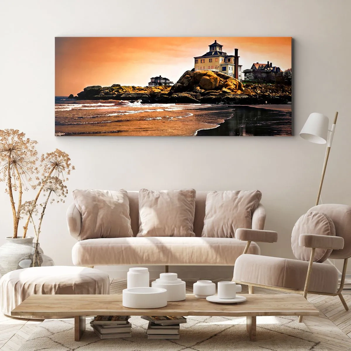 Impression sur toile - Image sur toile - L'élégance de la côte ouest - 100x40 cm
