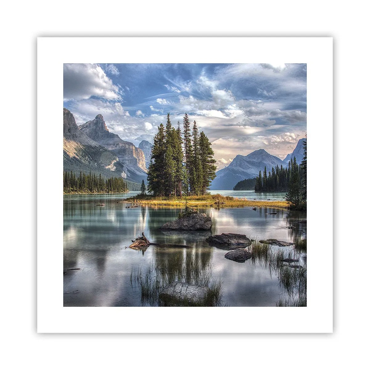 Affiche - Poster - Sous les grandes eaux claires - 40x40 cm