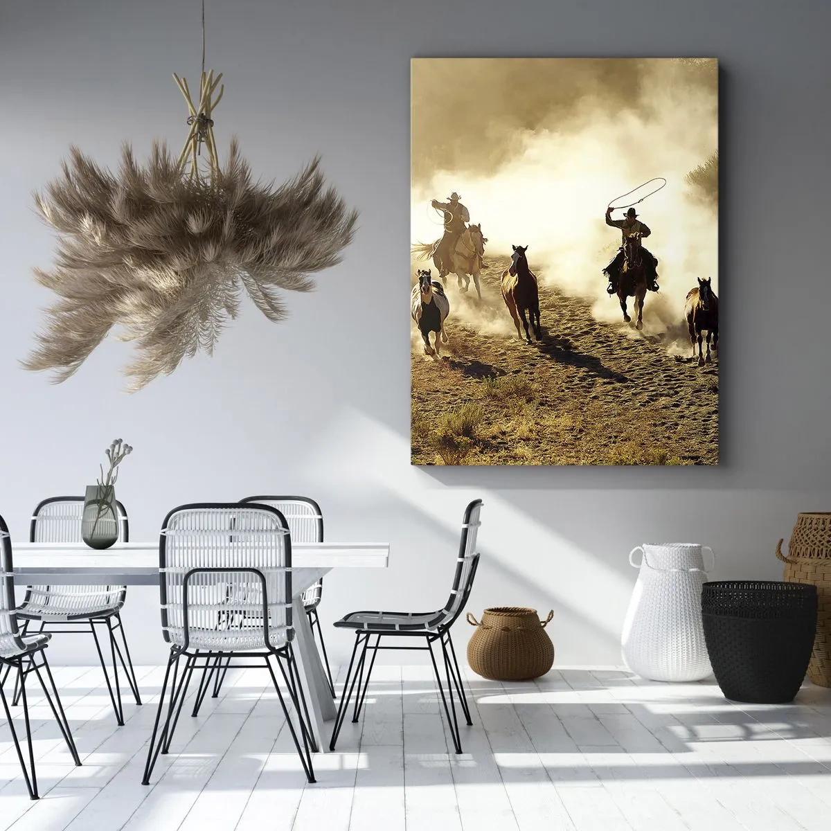 Impression sur toile - Image sur toile - L'ouest vraiment sauvage - 45x80 cm