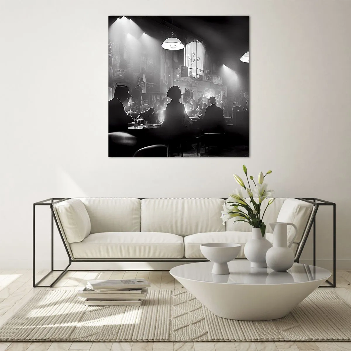 Impression sur verre - Image sur verre - Dans une ambiance jazz - 70x70 cm