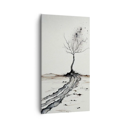 Impression sur toile - Image sur toile - Mélancolie hivernale - 55x100 cm