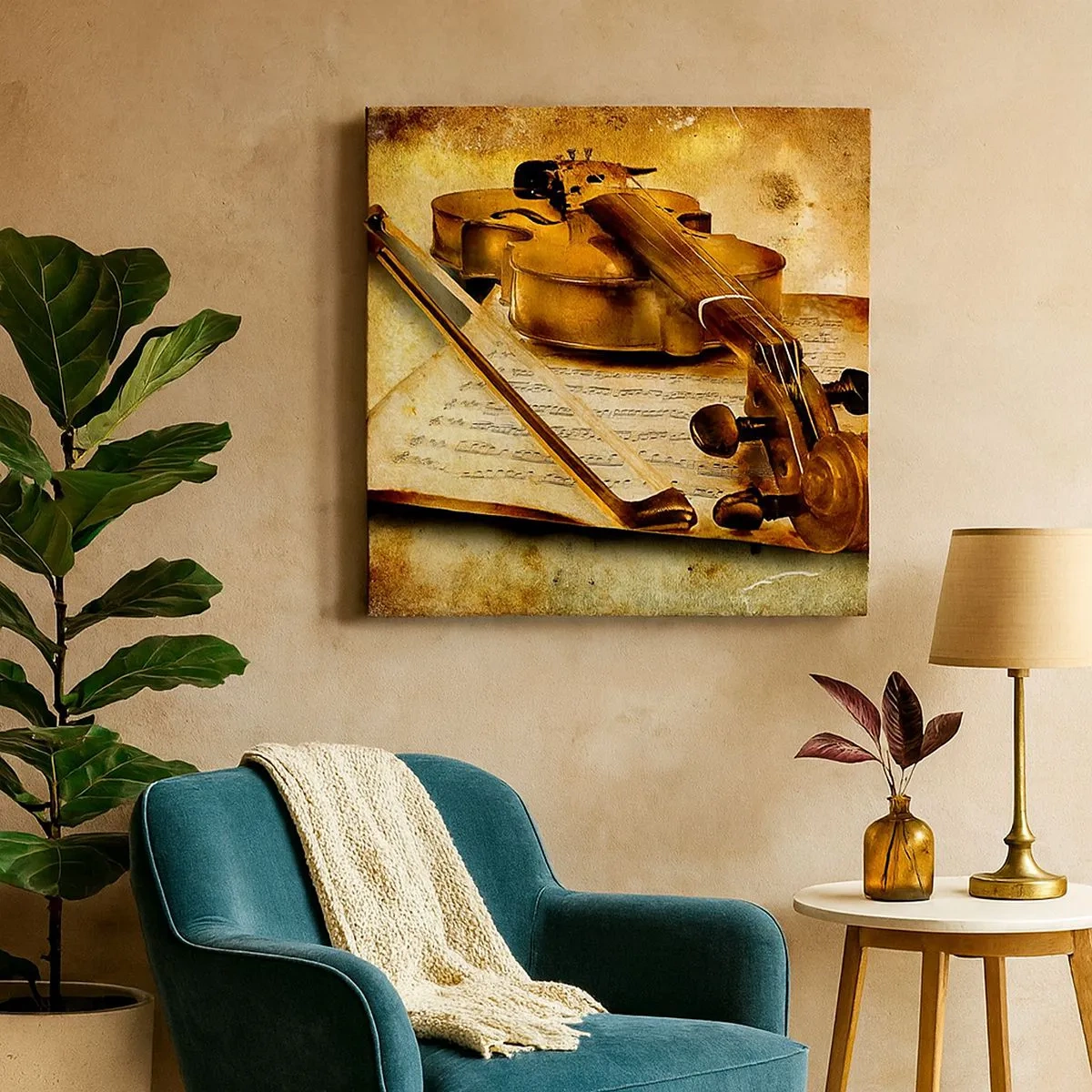 Impression sur toile - Image sur toile - Besoin immédiat d'un virtuose - 30x30 cm