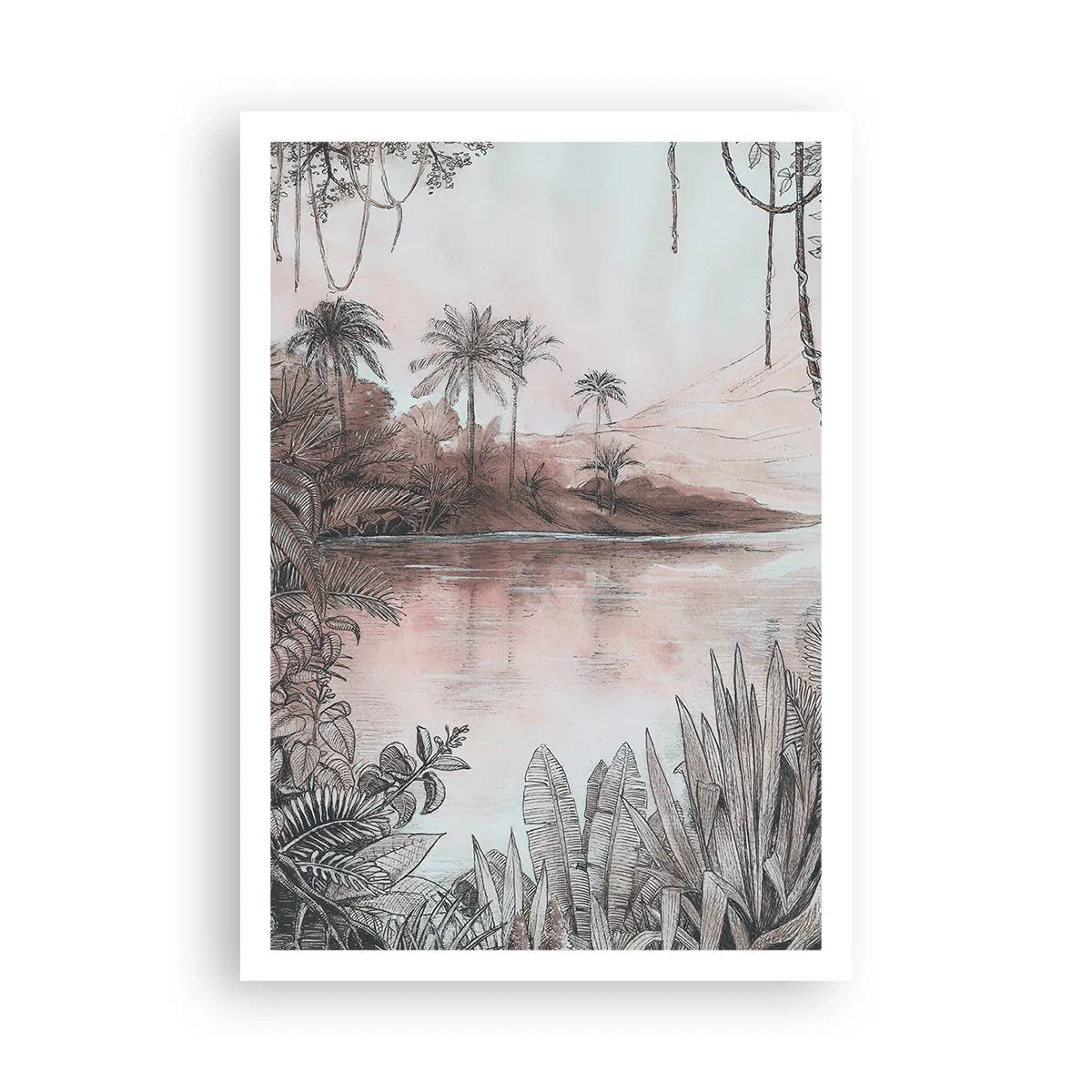 Affiche - Poster - Journal d'un explorateur du XIXe siècle - 70x100 cm