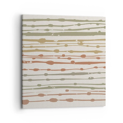 Impression sur toile - Image sur toile - Notation musicale des couleurs - 70x70 cm