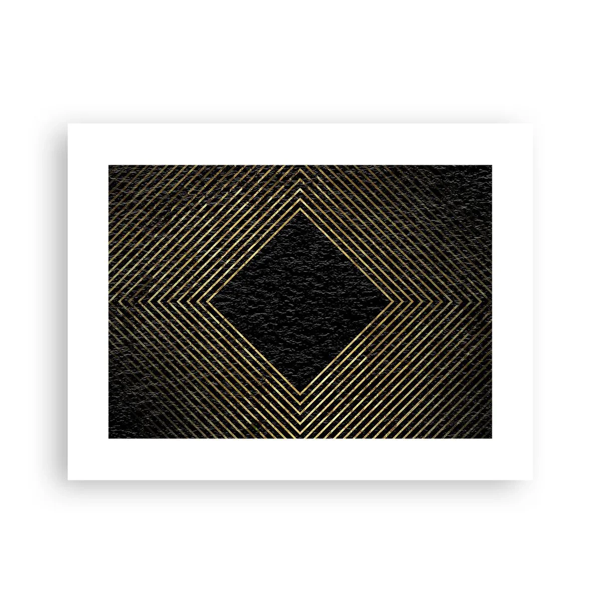 Affiche - Poster - Géométrie dans un style glamour - 40x30 cm