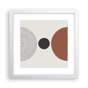 Affiche dans un cadre blanc - Poster - Au centre de l'attention - 30x30 cm