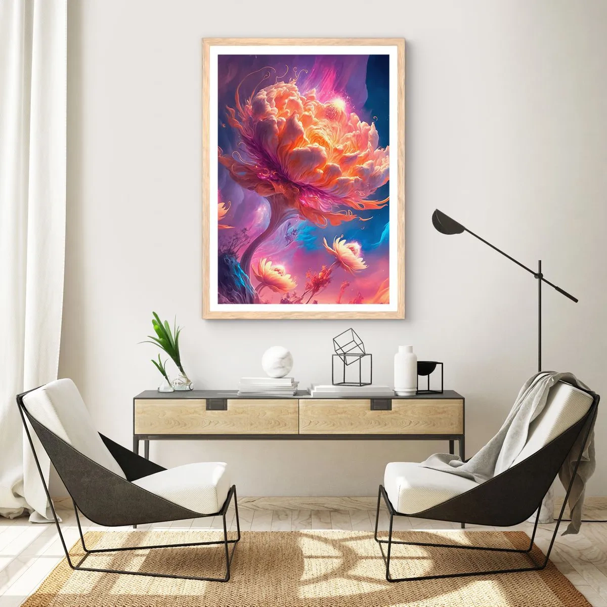 Affiche dans un chêne clair - Poster - Un autre monde - 30x40 cm