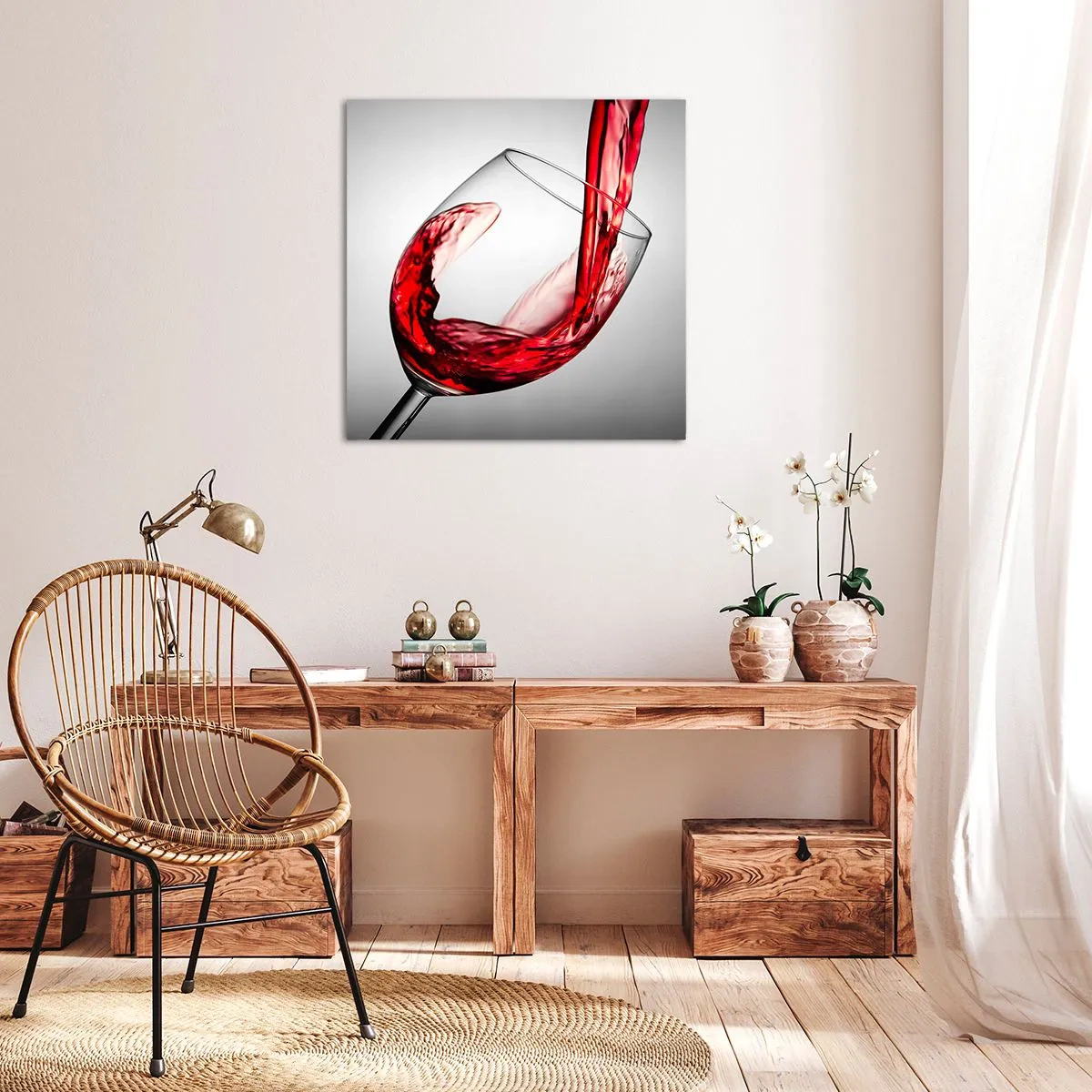 Impression sur toile - Image sur toile - Nuance - mouvement - son - 40x40 cm